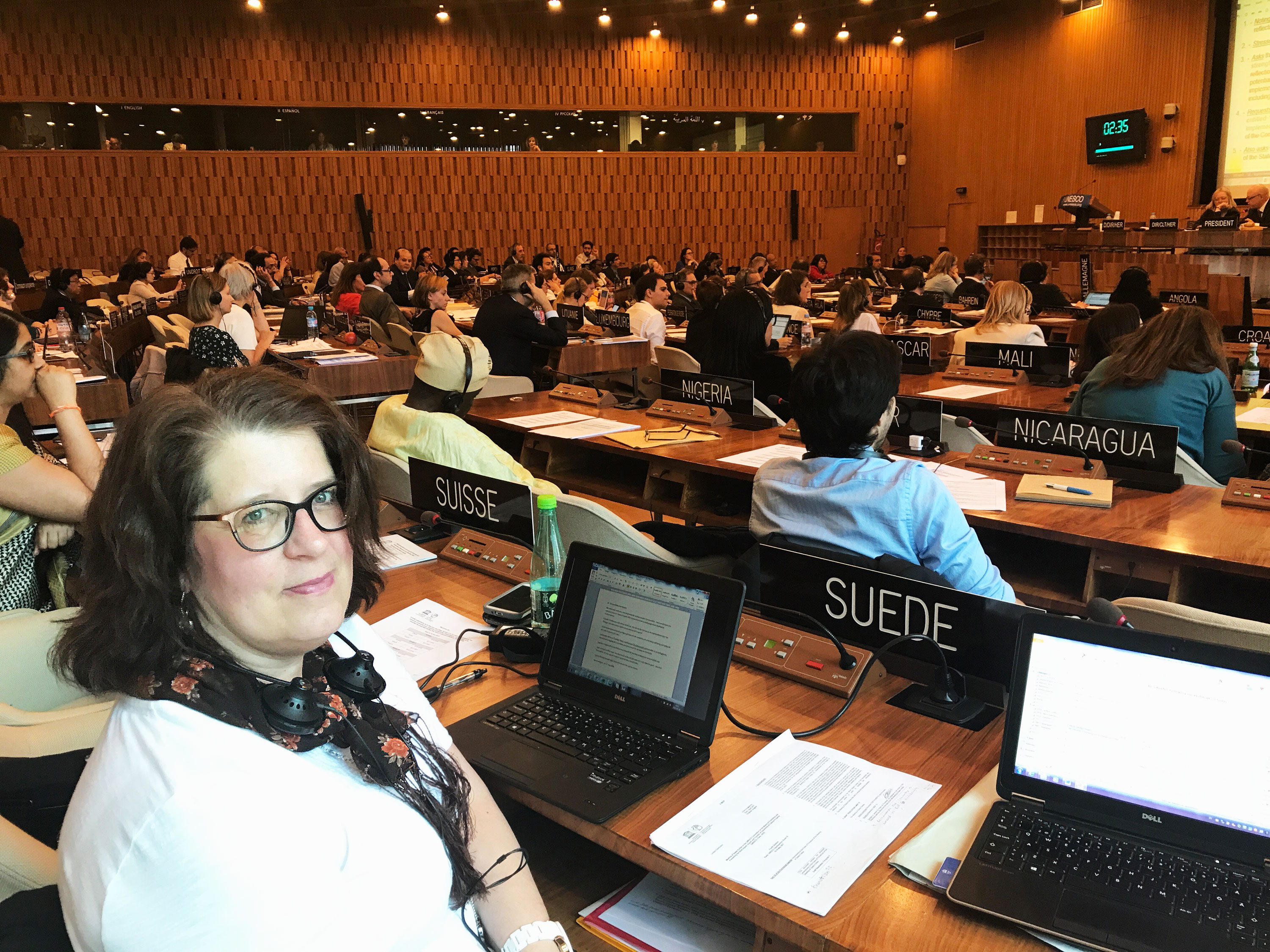 Maria Adolfsson är Sveriges representant i regeringskommittén för Unescos 1970-års konvention. Foto: Svenska Unesco-delegationen Maria Adolfsson är Sveriges representant i regeringskommittén för Unescos 1970-års konvention. Foto: Svenska Unesco-delegationen