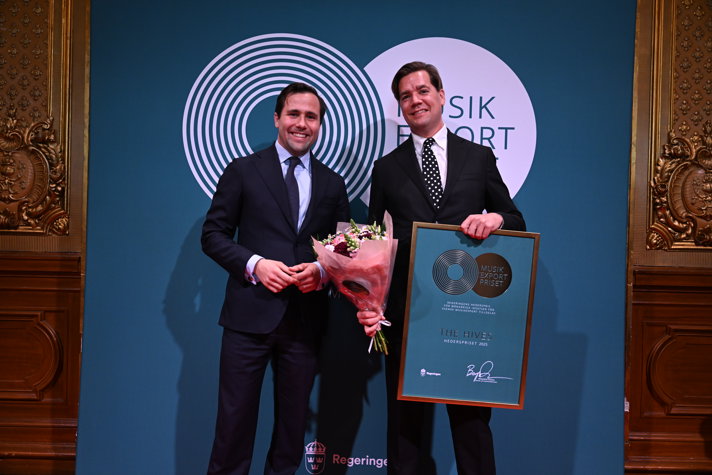 Pelle Almqvist och Benjamin Dousa på Musikexportpriset.