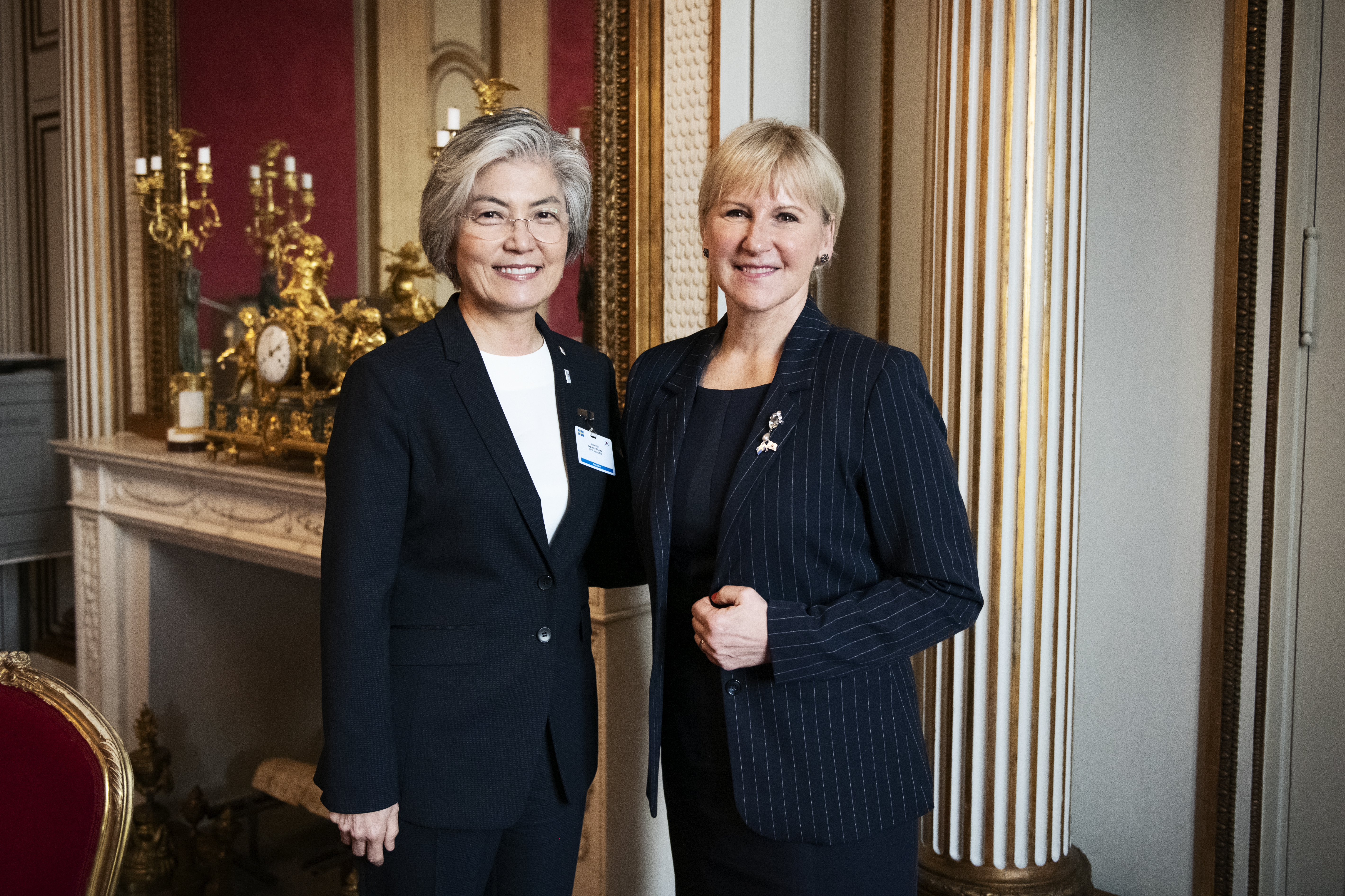 Utrikesminister Margot Wallström och utrikesminister Kang Kyung-wha under statsbesöket från Sydkorea 14–15 juni 2019. Utrikesminister Margot Wallström och utrikesminister Kang Kyung-wha under statsbesöket från Sydkorea 14–15 juni 2019.