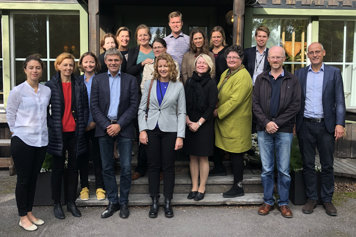 Deltagarna vid det nordiska rättschefsmötet i Kiruna 2018.