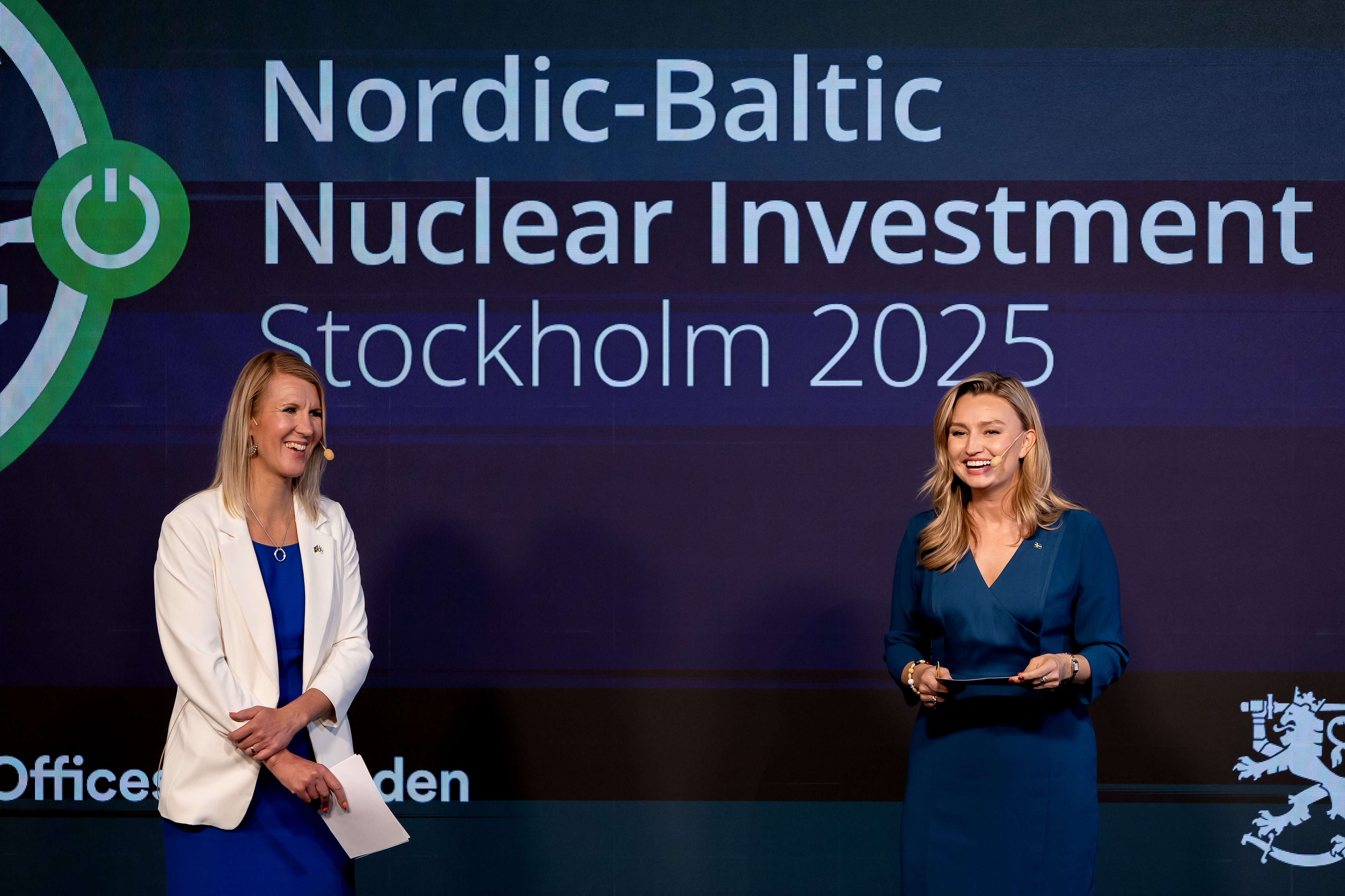 Ebba Busch och Sari Multala i samtal på scen