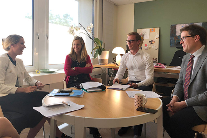 Åsa Webber, Karolina Schlyter, Henrik Ohm och Johan Krabb