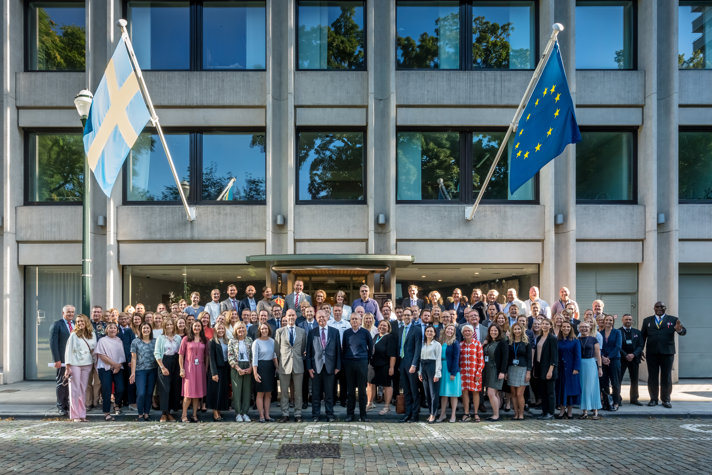 Bild på EU-representationens personal.