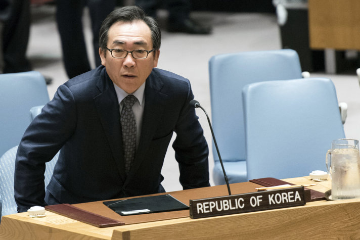 Sydkoreas FN-representant Cho Tae-yul
