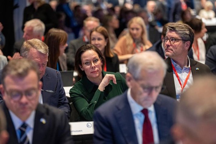 Utrikesminister Maria Malmer Stenergard tillsammans med sina ministerkollegor från de nordiska länderna.