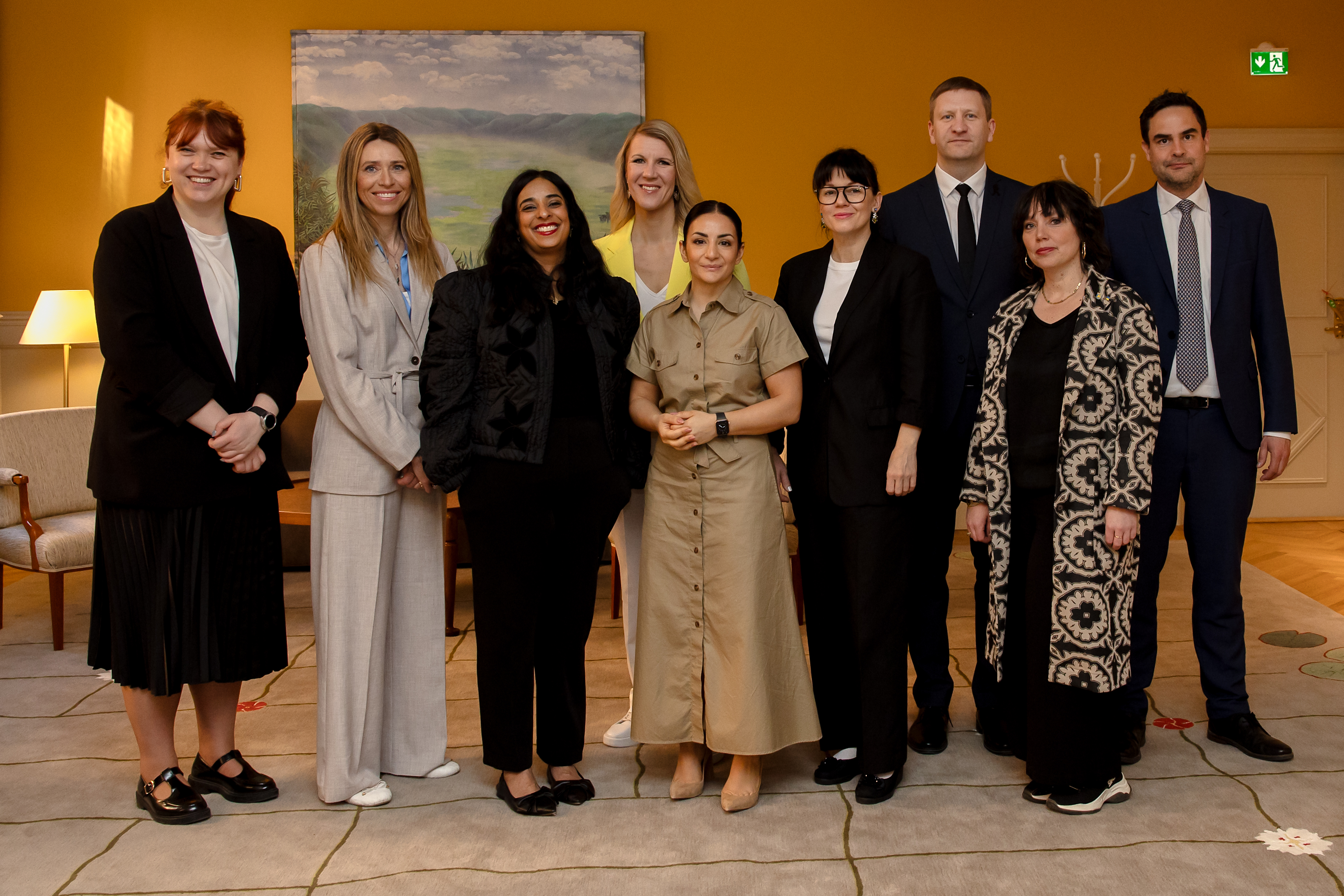 Gruppbild i samband med nordiskt-baltiskt kulturministermöte