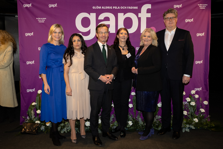Statsminister Ulf Kristersson närvarade tillsammans justitieminister Gunnar Strömmer, socialtjänstminister Camilla Waltersson Grönvall och jämställdhets- och arbetslivsminister Paulina Brandberg. 