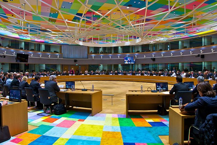 Mötet äger rum i Europabyggnaden i Bryssel