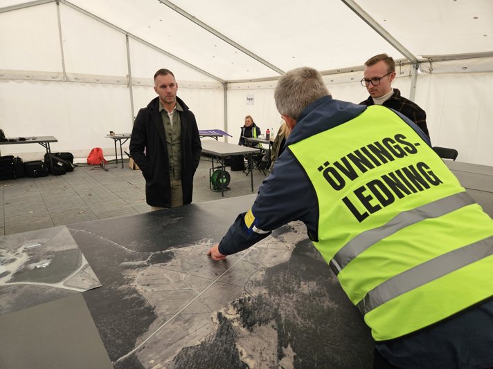 Erik Slottner, civilminister med ansvar för digital infrastruktur, under Telö 24.