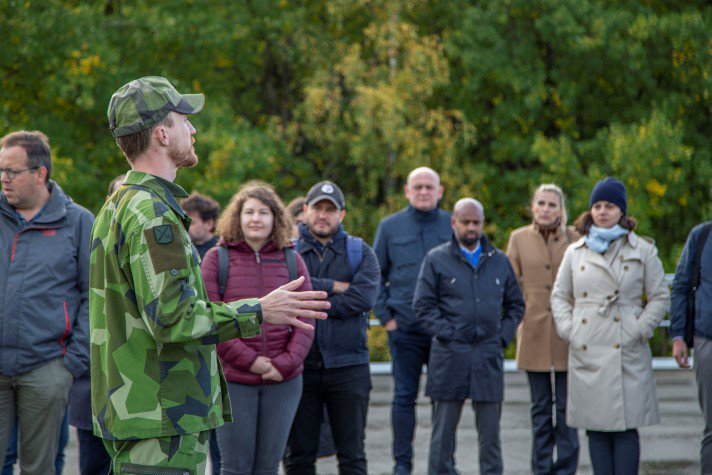 Militärrådgivare från OSSE-länder besökte Sverige