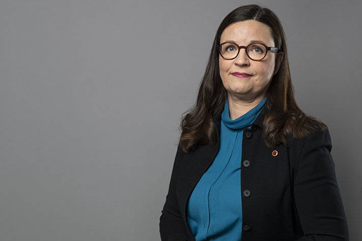Utbildningsminister Anna Ekström representerar Sverige på videomötet med EU:s utbildningsministrar 19 februari.
