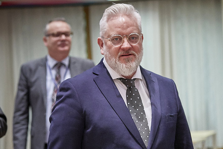 Krister Nilsson, statssekreterare hos utrikeshandelsminister Anna Hallberg, representerade Sverige på mötet den 25 november. Bilden är tagen från ett tidigare möte.