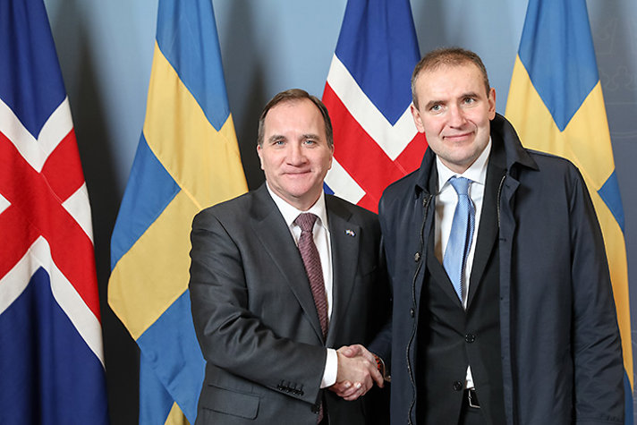 Stefan Löfven och Guðni Thorlacius Jóhannesson