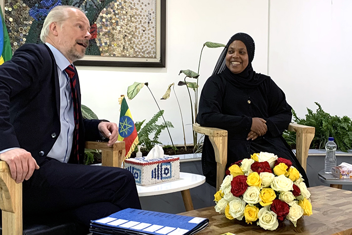 Anders Hall och Muferihat Kamil Ahmed 