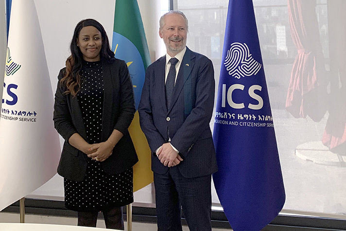 Anders Hall och Selamawit Dawit