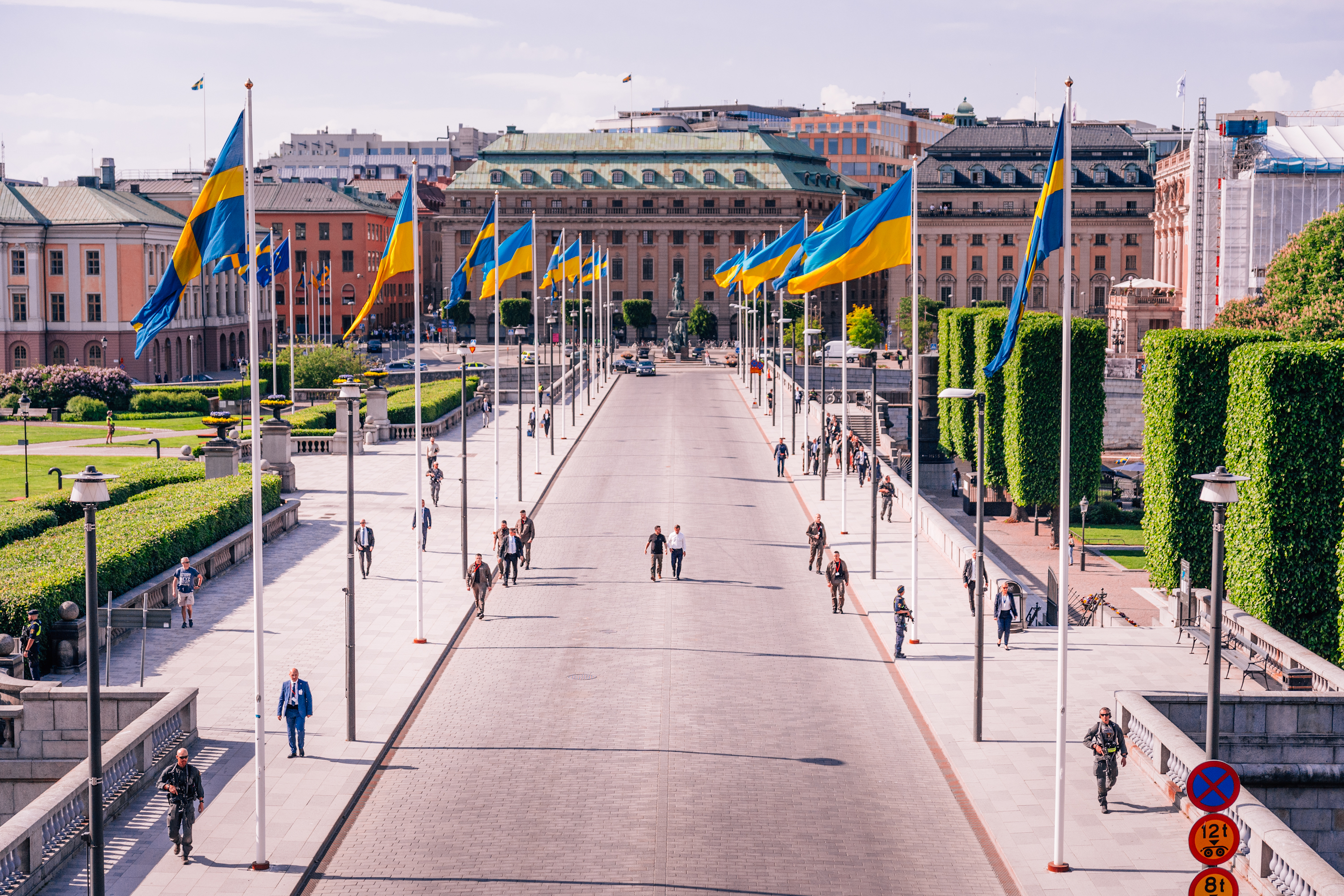 Ukrainas president Volodymyr Zelenskyj och statsminister Ulf Kristersson.