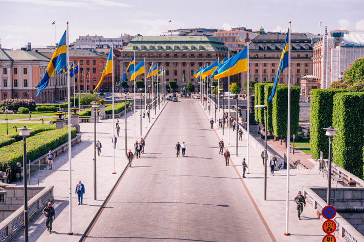 Ukrainas president Volodymyr Zelenskyj och statsminister Ulf Kristersson.