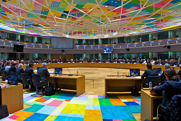 Möte i Europabyggnaden i Bryssel