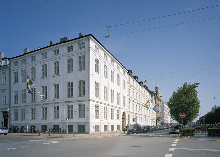 Sveriges ambassad i Köpenhamn. 
