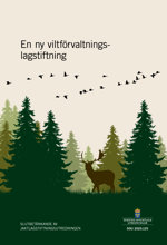 Illustration: skog och älg