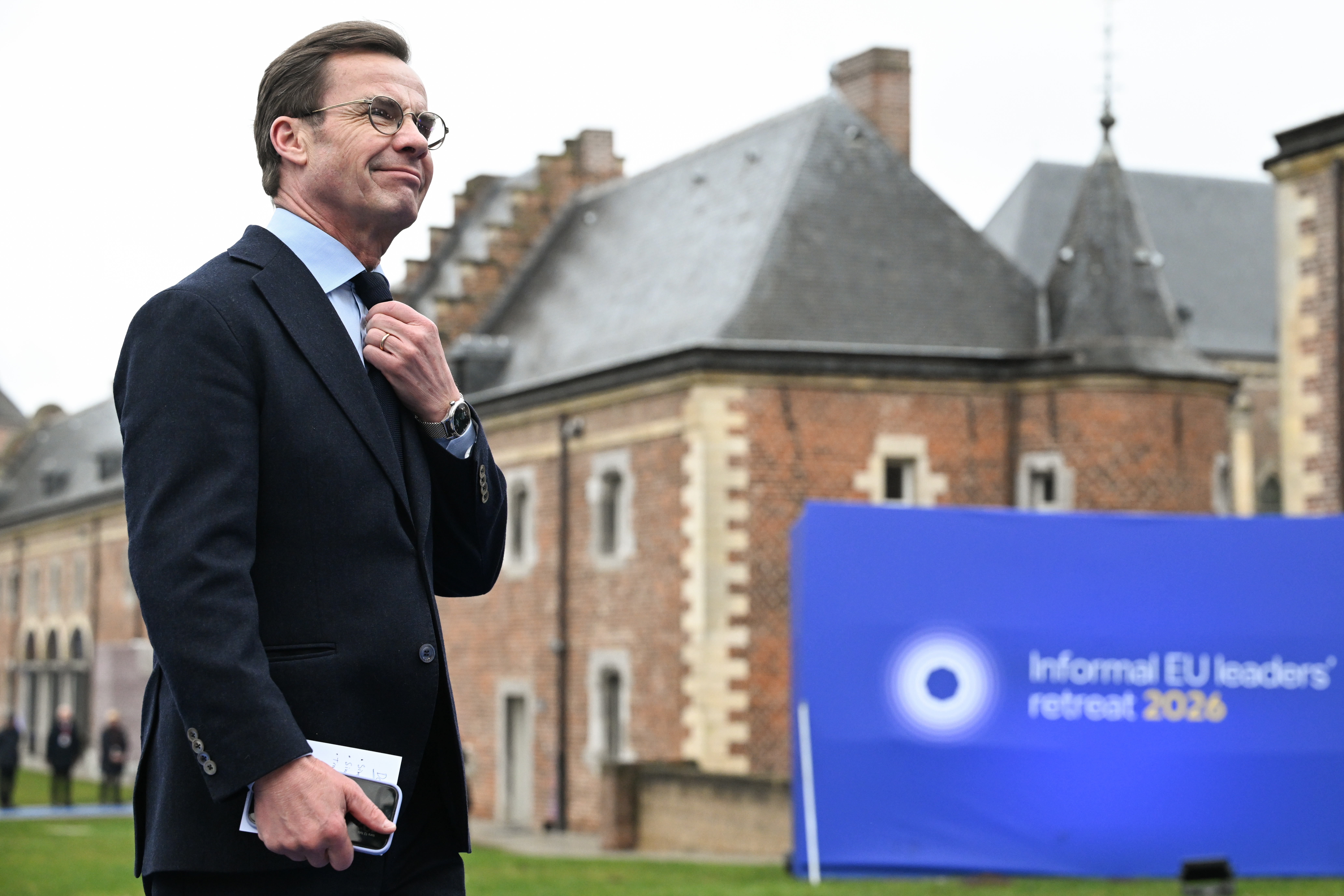 Statsminister Ulf Kristersson representerade Sverige när EU:s stats- och regeringschefer samlades på slottet Alden Biesen i Belgien för ett informellt toppmöte.