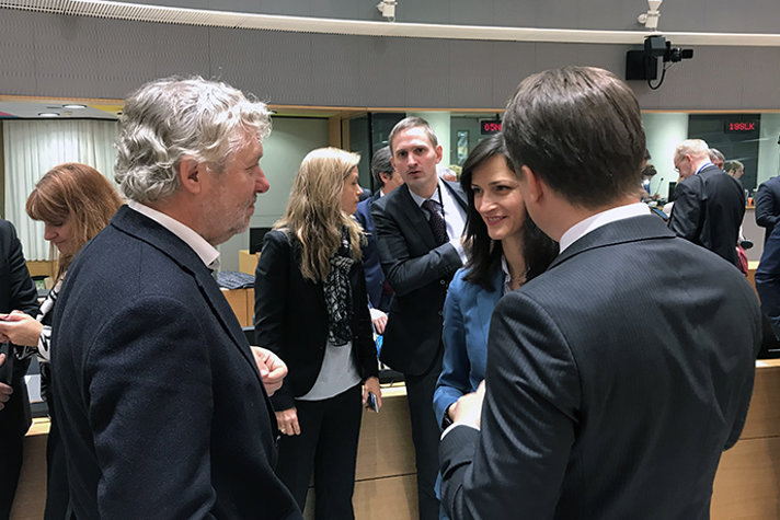 Peter Eriksson och Mariya Gabriel