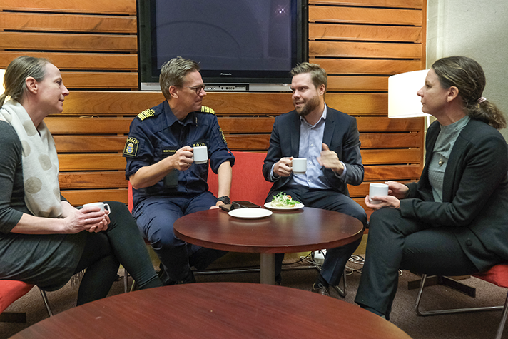 Från vänster Astrid Rydberg Alm, Mats Berggren, Henrik Jeppsson, Anna Karlsson.