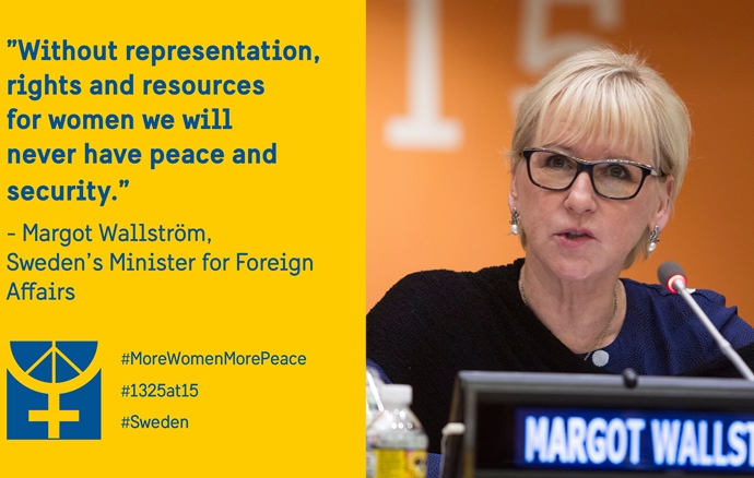 #MoreWomenMorePeace - för kvinnor, fred och säkerhet. 