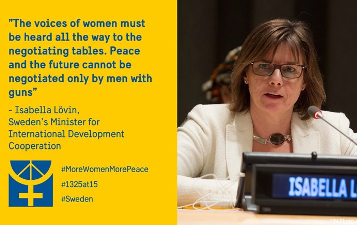 #MoreWomenMorePeace - för kvinnor, fred och säkerhet. 