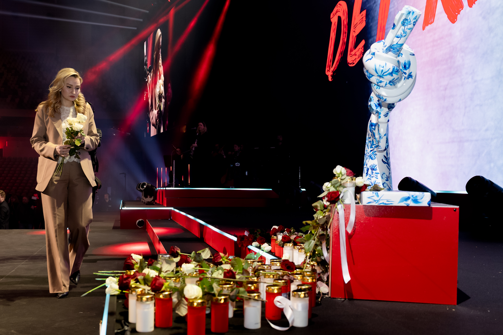 Energi- och näringsminister samt vice statsminister Ebba Busch under galan "Det Räcker!"