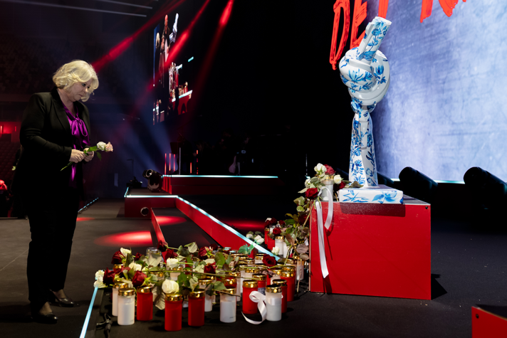 Socialtjänstminister Camilla Waltersson Grönvall under galan "Det Räcker!"