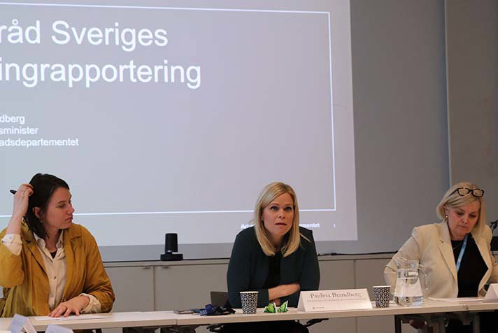 Jämställdhets- och biträdande arbetsmarknadsminister Paulina Brandberg.