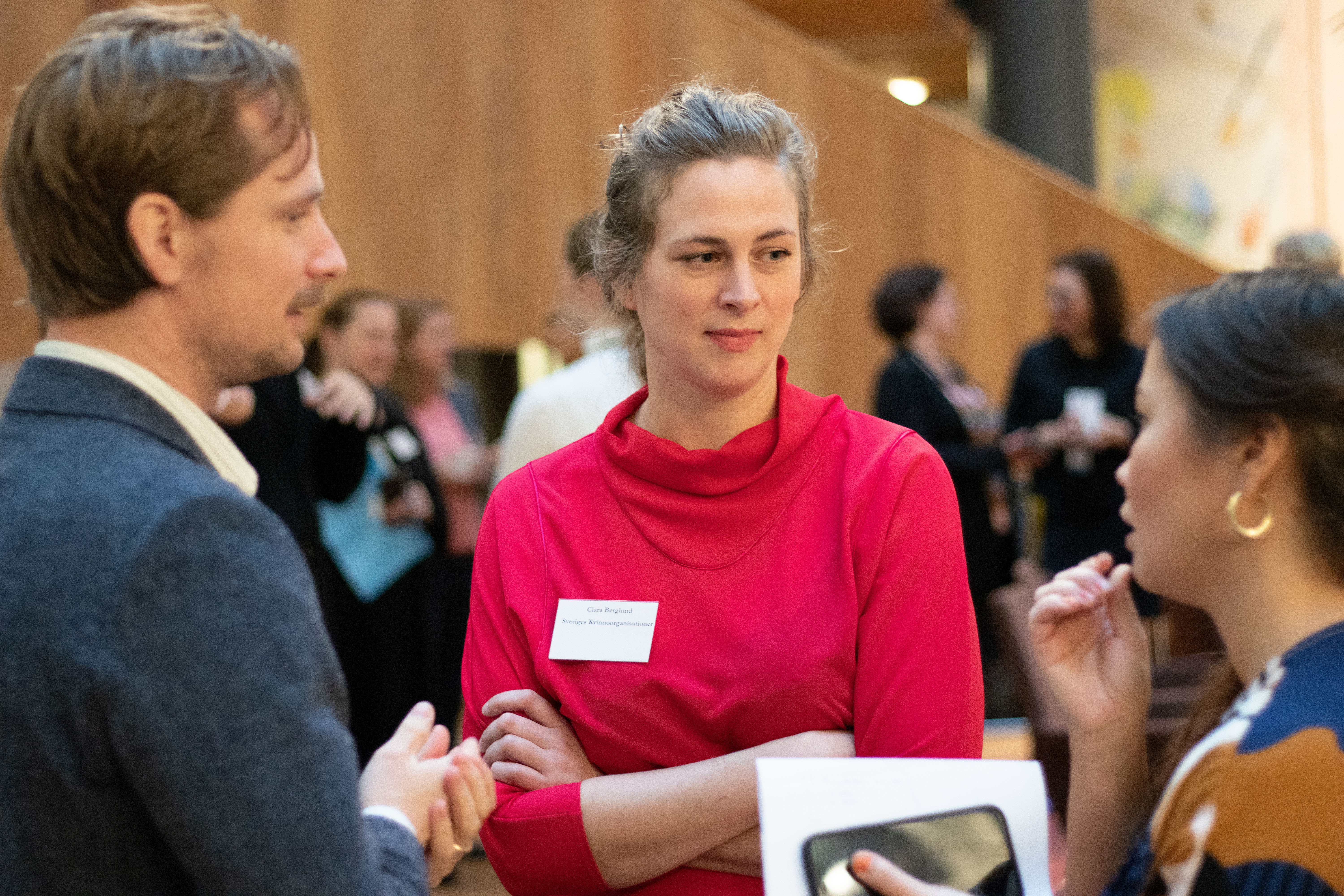 Frukostmingel, representanter från organisationen Sveriges Kvinnoorganisationer. 