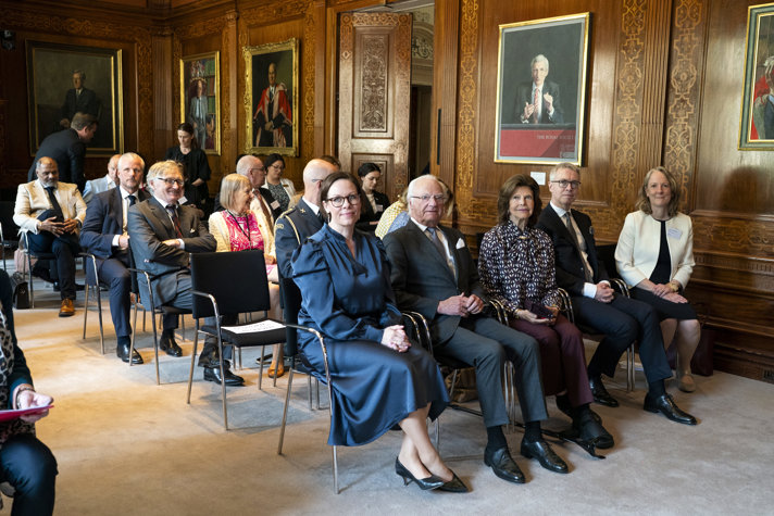 Kungaparet och utrikesminister Maria Malmer Stenergard i London