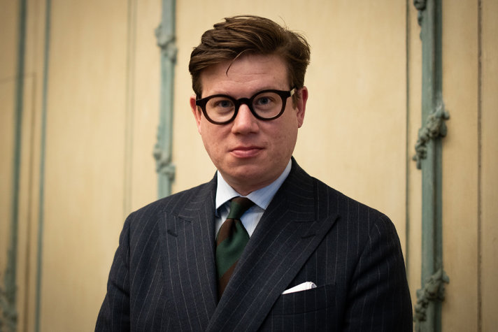 Bilden föreställer David Sikström.