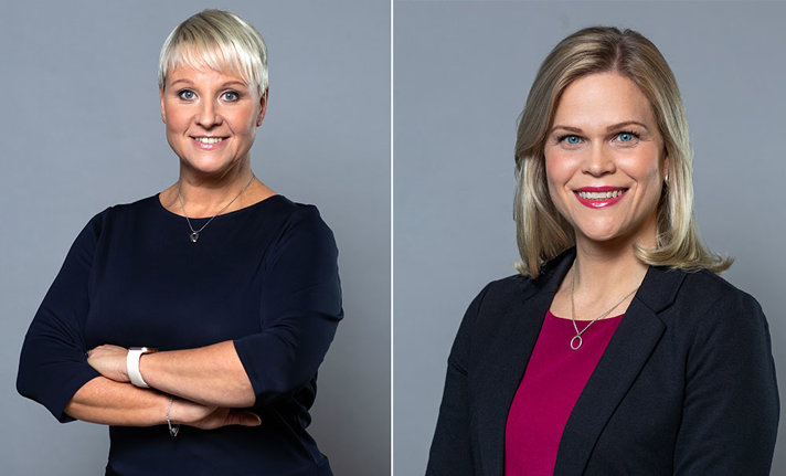 Porträtt på Anna Tenje och Paulina Brandberg