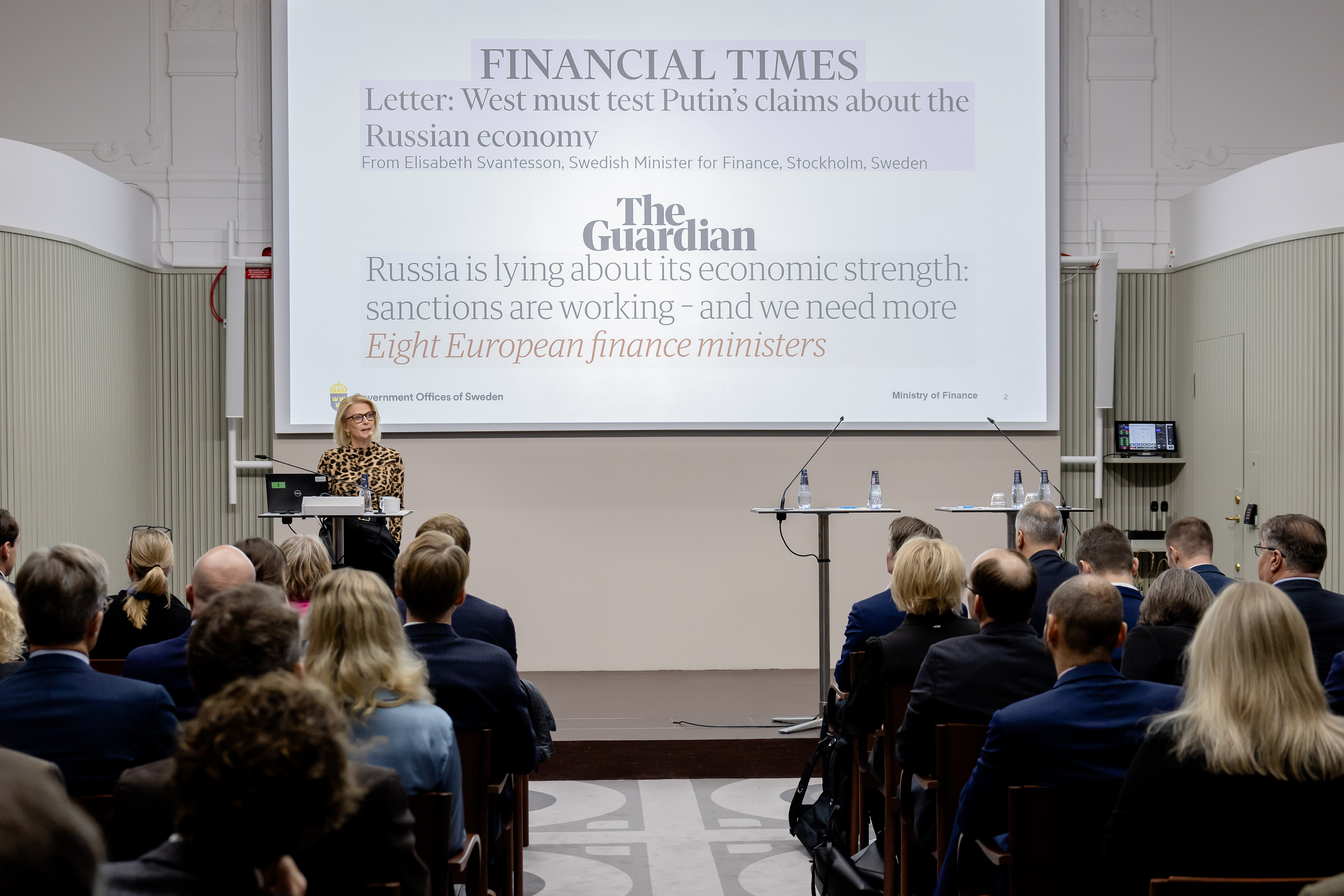 Finansminister Elisabeth Svantesson.