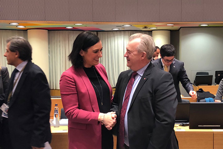 Sven-Erik Bucht och Elisabeth Köstinger