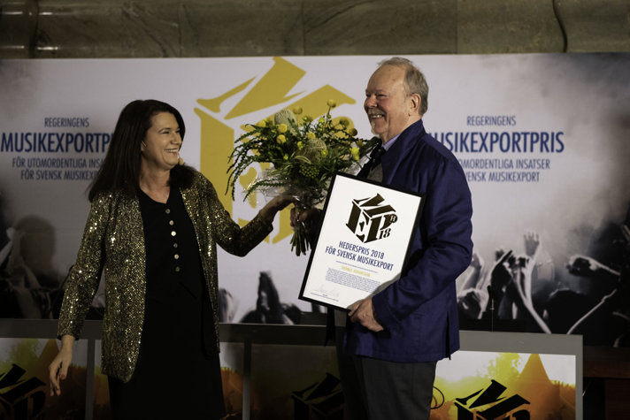 Hederspriset för mångåriga insatser för svensk musikexport gick till Thomas Johansson, Live Nation