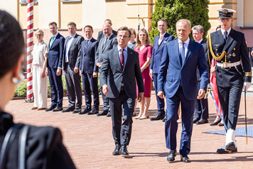 Polens premiärminister Donald Tusk och statsminister Ulf Kristersson.