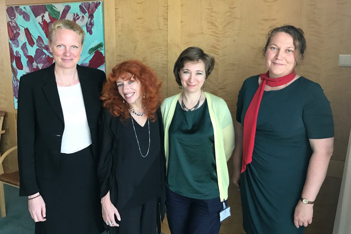 Anna Jardfelt, Tanja Lokshina, Natalia Taubina och Natalia Prilutskaya