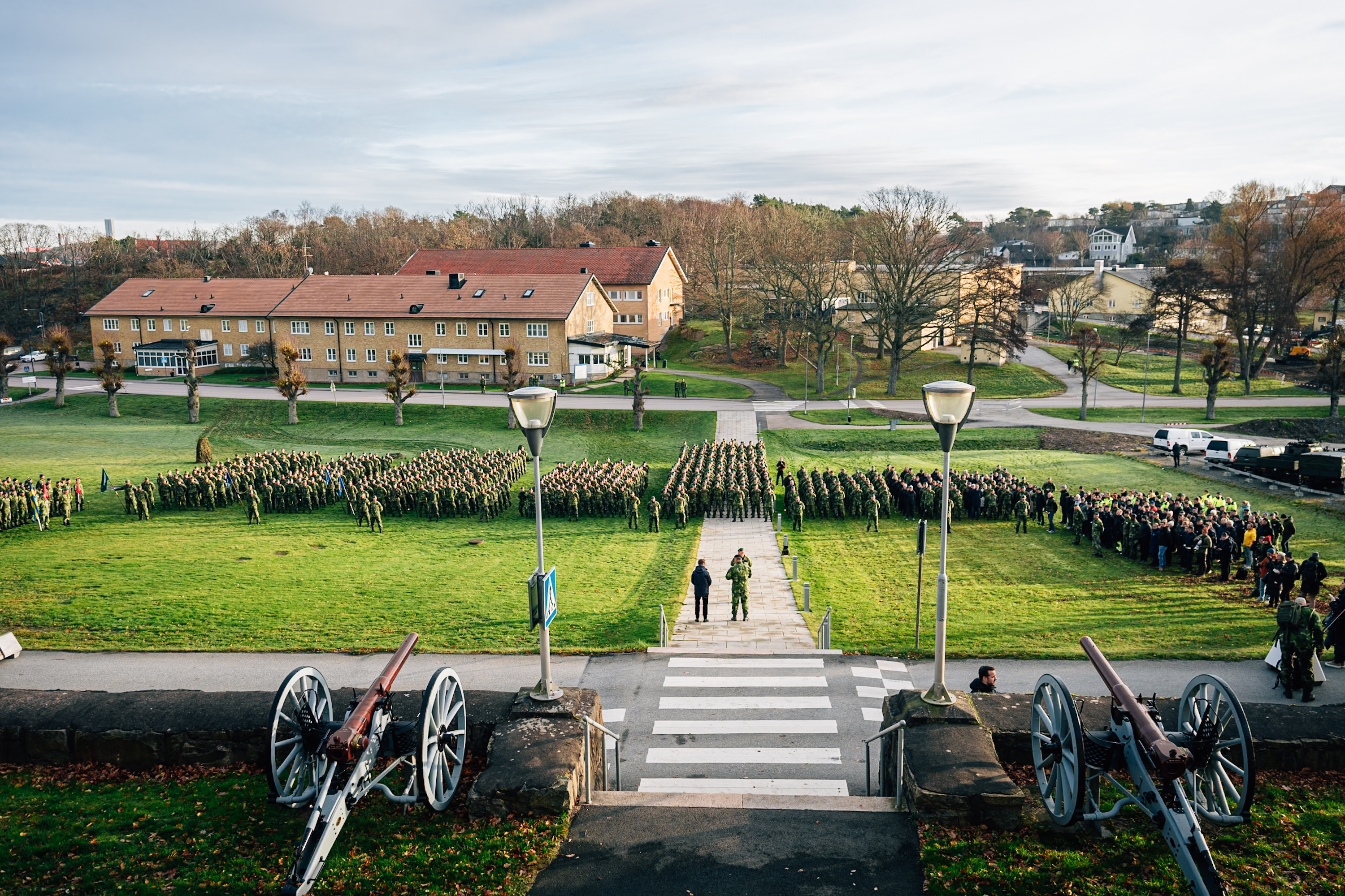 Statsministern och överbefälhavaren besökte Göteborg måndagen den 18 november. 