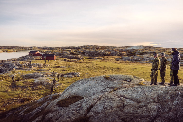 Femte amfibiebataljonen genomför en landstigningsövning.