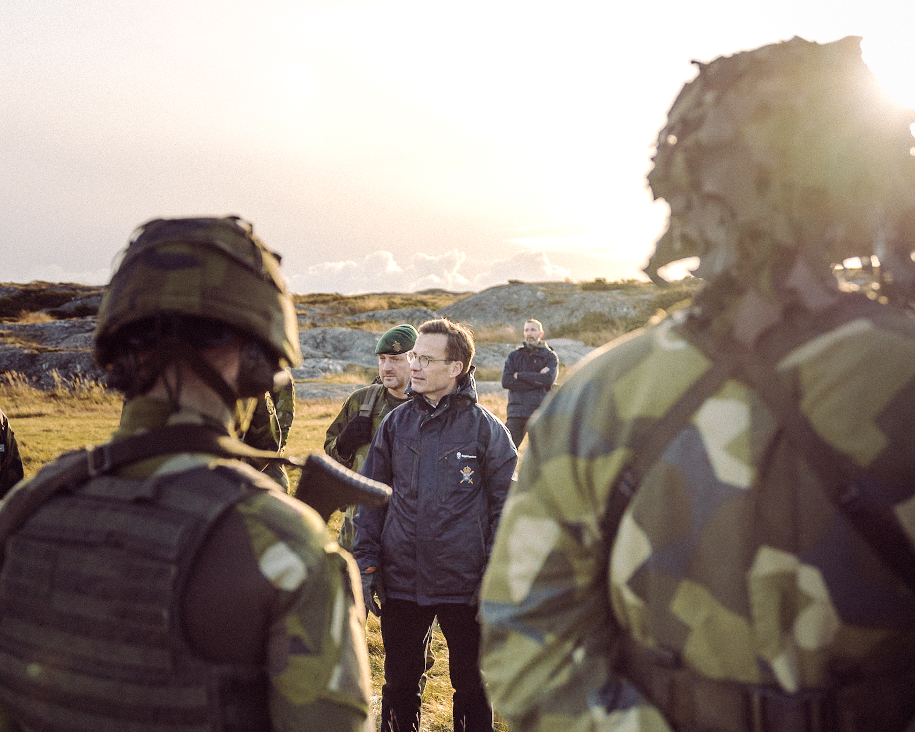 Statsministern och överbefälhavaren besökte bland annat Galterö och den femte amfibiebataljonen.