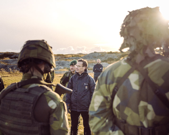 Statsministern och överbefälhavaren besökte bland annat Galterö och den femte amfibiebataljonen.