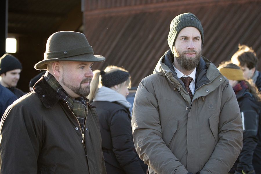 Landsbygdsminister Peter Kullgren och minister för civilt försvar Carl-Oskar Bohlin.