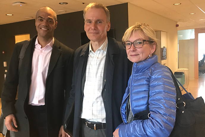 Kristina Kühnel, Erik Korsgren och Christopher Onajin