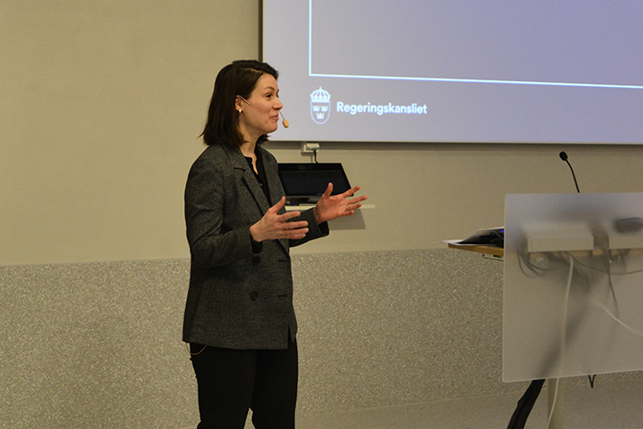 Bild på Petra Noreback, statssekreterare åt socialminister Jakob Forssmed.