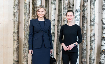 Ebba Busch och Sanna Marin