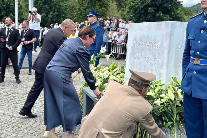 Utrikesminister Maria Malmer Stenergard tillsammans med Danmarks utrikesminister Lars Løkke Rasmussen.